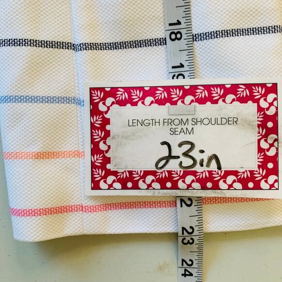 Talbots Womens White Striped Blazer Size 8 Petite Business Career NWT Multicolor - Picture 8 of 11